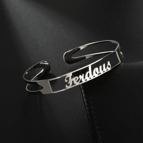 Gepersonaliseerde Naamarmband | Roestvrij Staal | Zilver, Goud & Rosé Goud