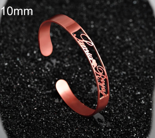 Gepersonaliseerde Naamarmband | Roestvrij Staal | Zilver, Goud & Rosé Goud