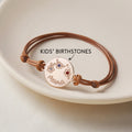 Gepersonaliseerde Mama Geboortesteen Armband | 925 Zilver | 18K Goud