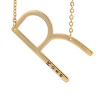 Gepersonaliseerde Letter Ketting | Titanium Staal | Goud, Zilver & Rosé Goud