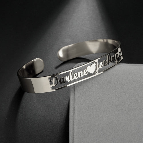 Gepersonaliseerde Naamarmband | Roestvrij Staal | Zilver, Goud & Rosé Goud