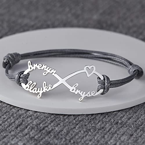 Gepersonaliseerde Mama Armband met Namen | Infinity | Goud, Zilver, Roségoud