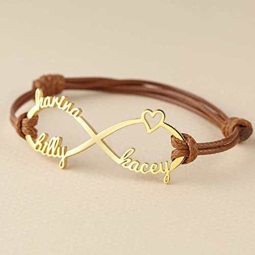Gepersonaliseerde Mama Armband met Namen | Infinity | Goud, Zilver, Roségoud