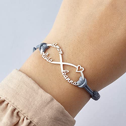 Gepersonaliseerde Mama Armband met Namen | Infinity | Goud, Zilver, Roségoud