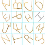 Gepersonaliseerde Letter Ketting | Titanium Staal | Goud, Zilver & Rosé Goud