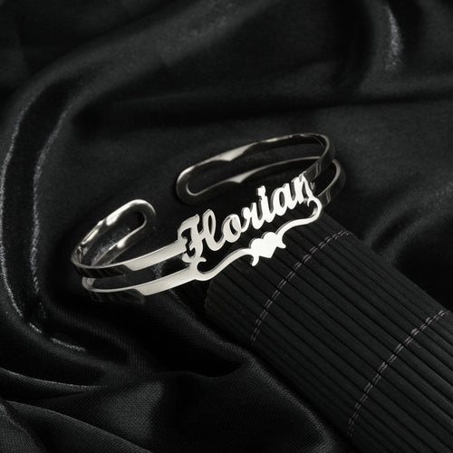 Gepersonaliseerde Naamarmband | Roestvrij Staal | Zilver, Goud & Rosé Goud
