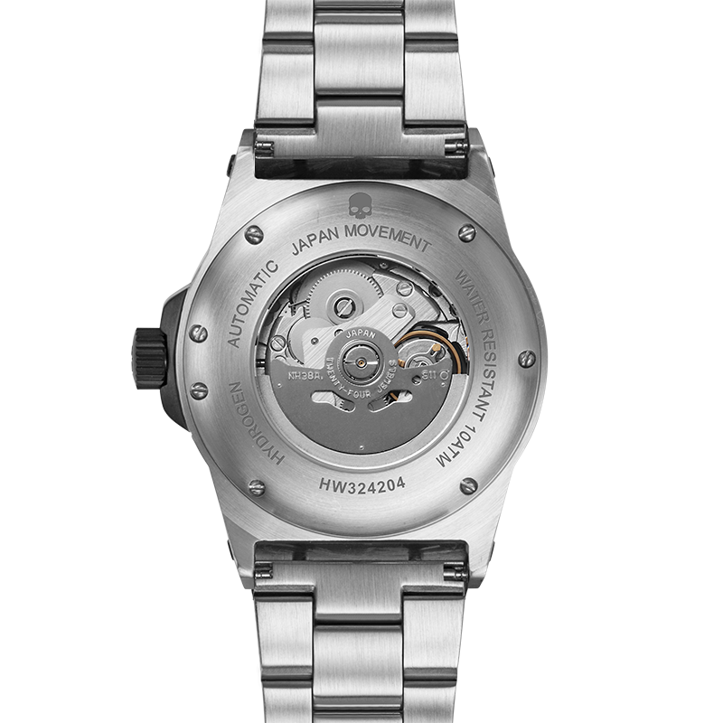 Sportivo Zilver Zwart — Automatisch Horloge | NH35A | Roestvrij Staal