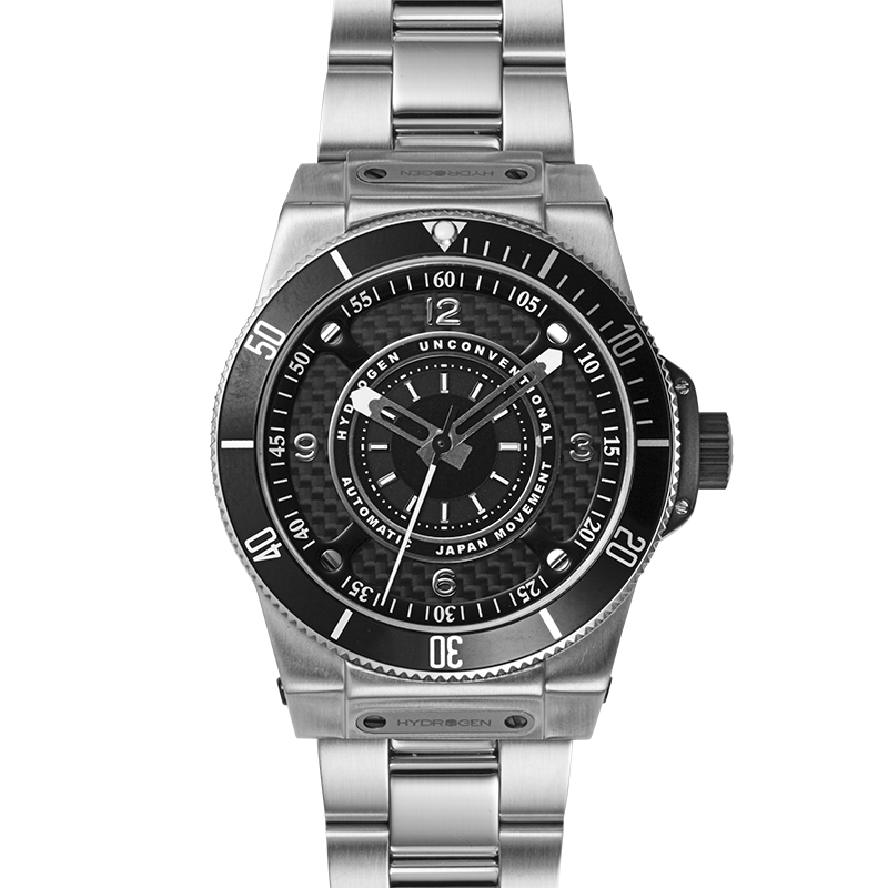 Sportivo Zilver Zwart — Automatisch Horloge | NH35A | Roestvrij Staal