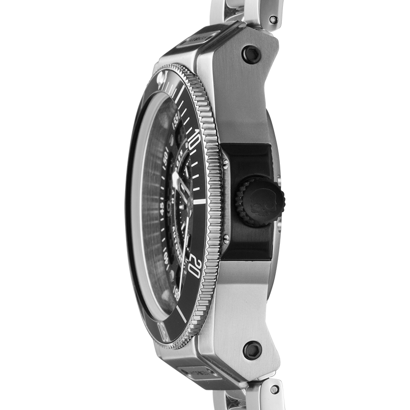 Sportivo Zilver Zwart — Automatisch Horloge | NH35A | Roestvrij Staal