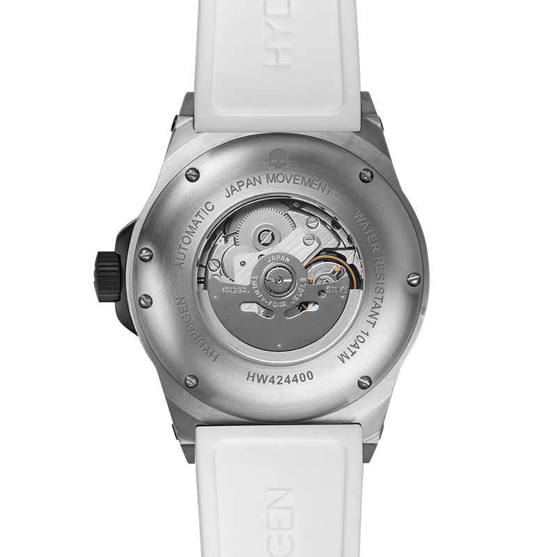 Vento Zilver Wit — Automatisch Horloge