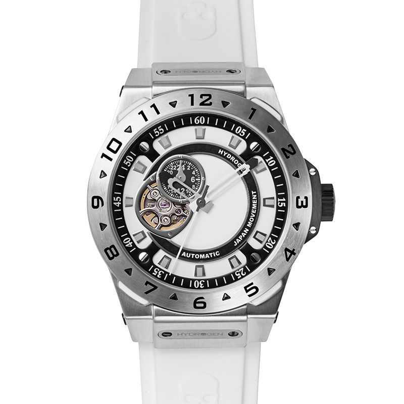 Vento Zilver Wit — Automatisch Horloge