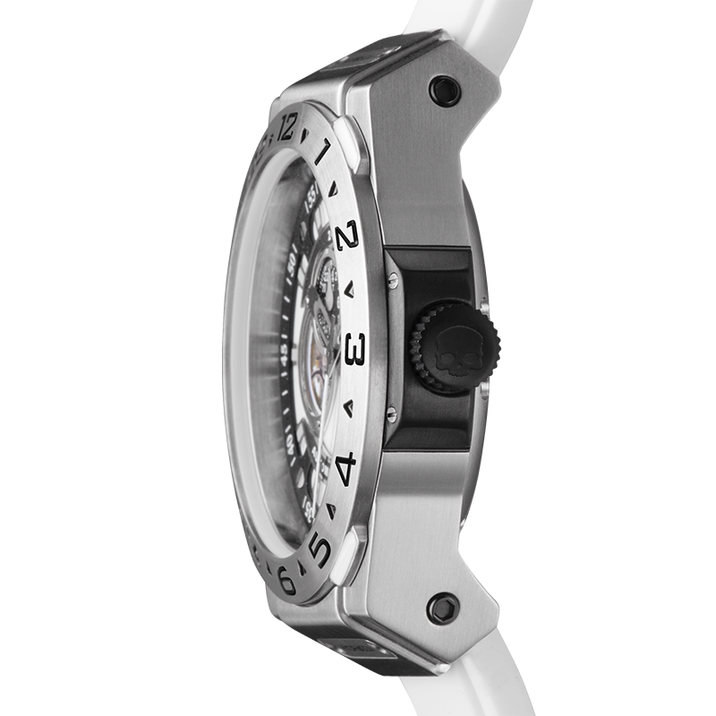 Vento Zilver Wit — Automatisch Horloge