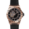 Vento Zwart Rose Goud — Automatisch Horloge