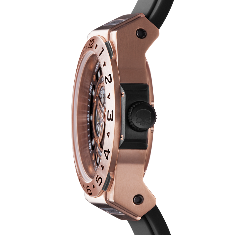 Vento Zwart Rose Goud — Automatisch Horloge