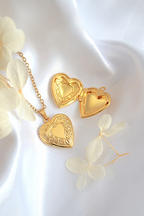 18 Karaat Gouden Hart Medaillon Ketting