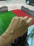 Gouden Noordster Handketting | Pailletten Armband