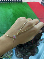 Roze Pailletten Handketting | Stijlvolle Armband