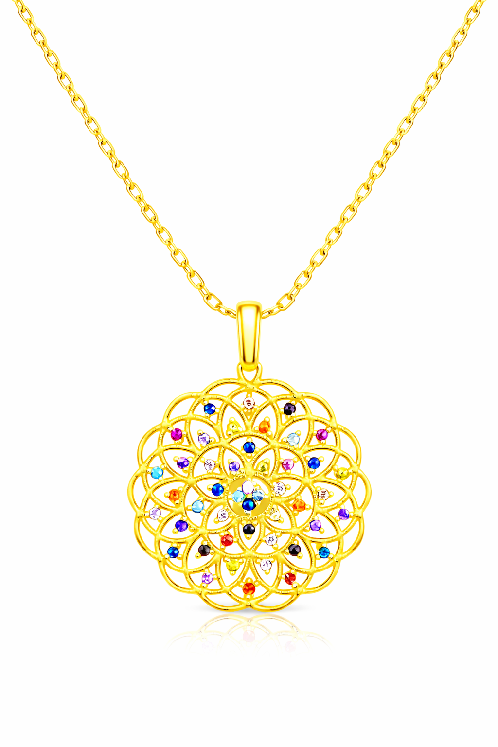 Bloem des Levens Ketting | 925 Sterling Zilver | Spirituele Hanger