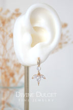 ✨ "Bloom" Bloemblaadjes Oorbellen | 24K Goud | 925 Zilver | Zirconia