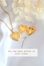 18 Karaat Gouden Hart Medaillon Ketting