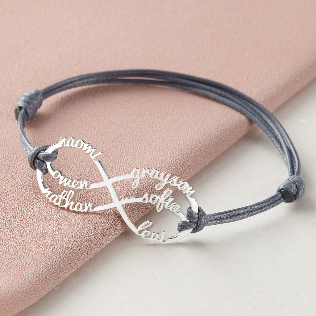 Gepersonaliseerde Mama Armband met Namen | Infinity | Goud, Zilver, Roségoud