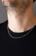 Slangenketting Heren | Roestvrij Staal 50 cm | Gepolijste Herenketting