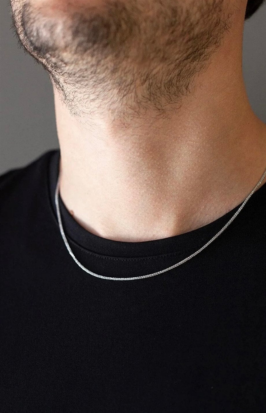 Slangenketting Heren | Roestvrij Staal 50 cm | Gepolijste Herenketting