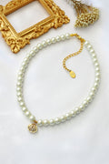 ✨ Zeeschelp Parel Choker | 24K Goud | 925 Zilver | Tsjechische Parels