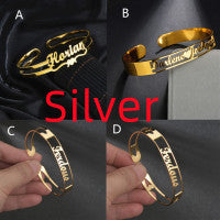 Gepersonaliseerde Naamarmband | Roestvrij Staal | Zilver, Goud & Rosé Goud