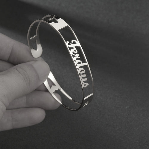 Gepersonaliseerde Naamarmband | Roestvrij Staal | Zilver, Goud & Rosé Goud