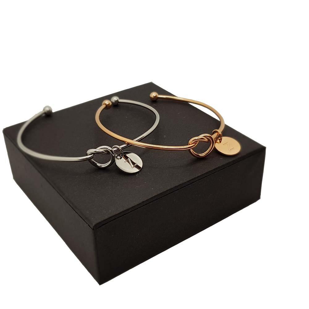 Elegante Knot Armband | 18K Rosé Goud